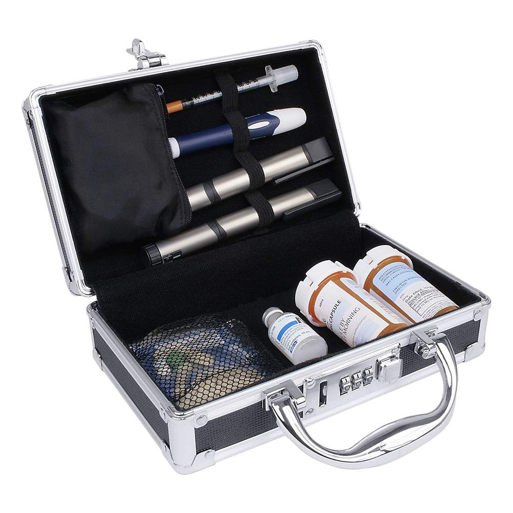 Vaultz Locking Medicine Case Safe And Secure Pill Organizer, 1 Ea