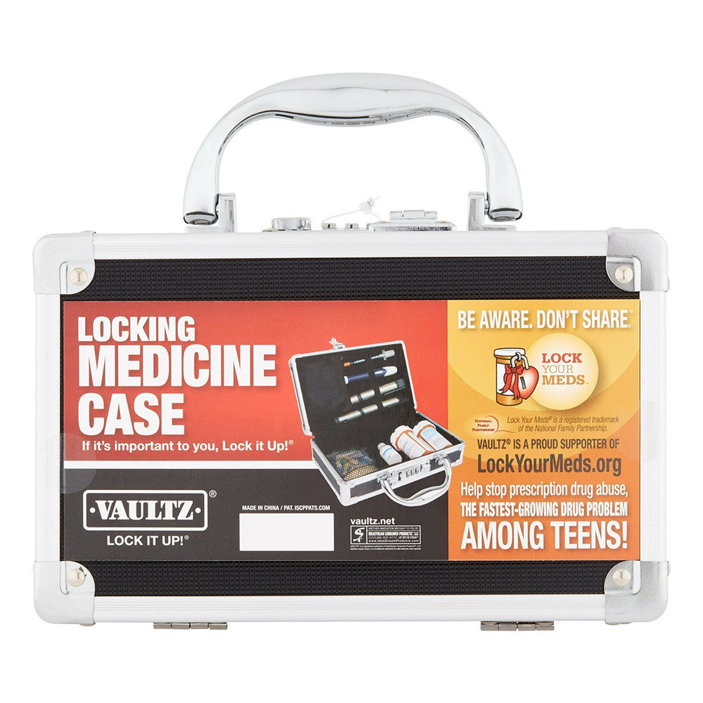 Vaultz Locking Medicine Case Safe And Secure Pill Organizer, 1 Ea