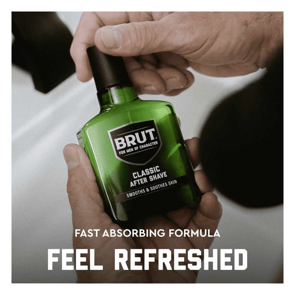 Brut Signature Scent After Shave with Aloe Vera, Classic Fragrance for Men, 5 Oz