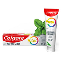 Colgate Total Clean Mint Toothpaste, Whitening Toothpaste, 144 Gm