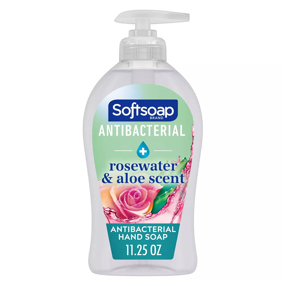 Softsoap Antibacterial Sensitive Hand Wash, Rosewater and Aloe Scent, 11.25 Oz