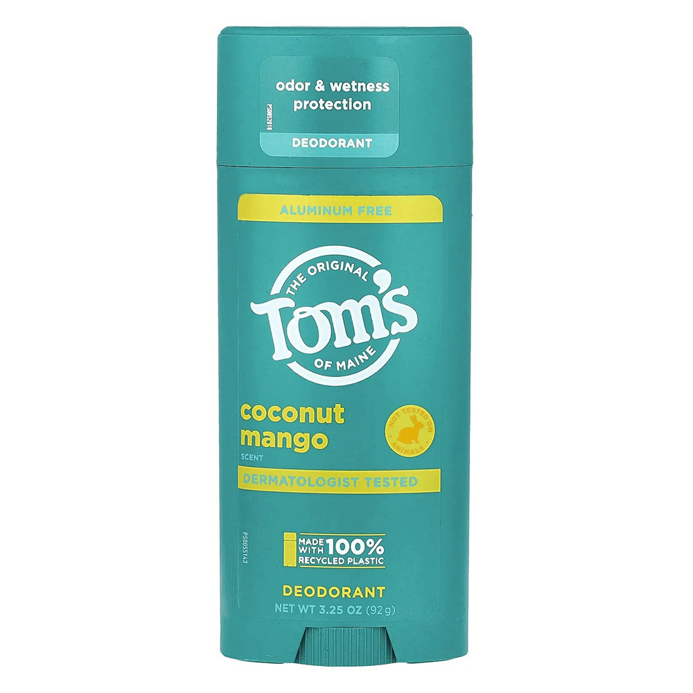 Toms Coconut Mango Aluminum Free Natural Formula Deodorant Stick 3.25Oz (92g)