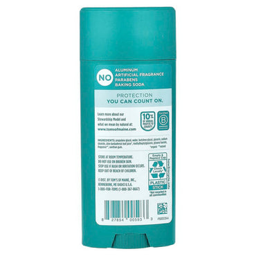 Toms of Maine Lemongrass Tea Tree Aluminum Free Deodorant, 3.25 Oz