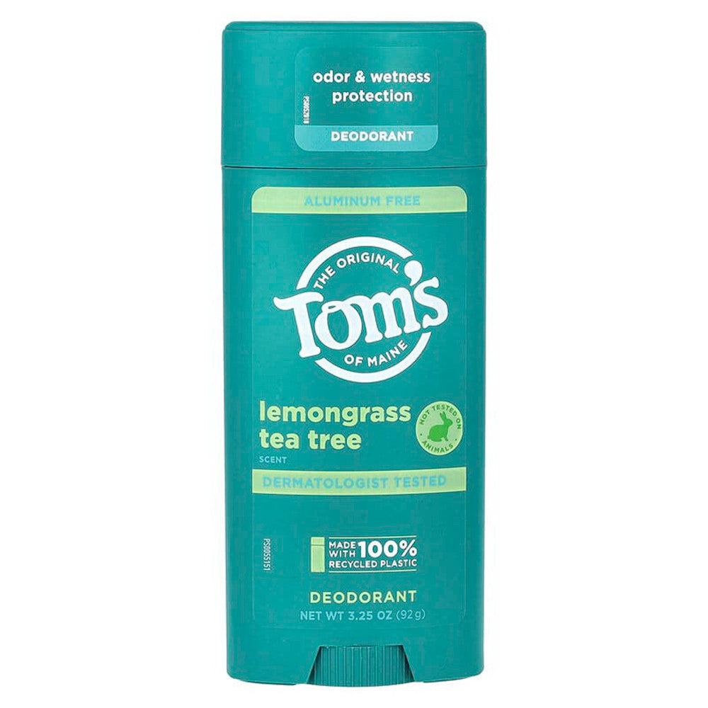 Toms of Maine Lemongrass Tea Tree Aluminum Free Deodorant, 3.25 Oz