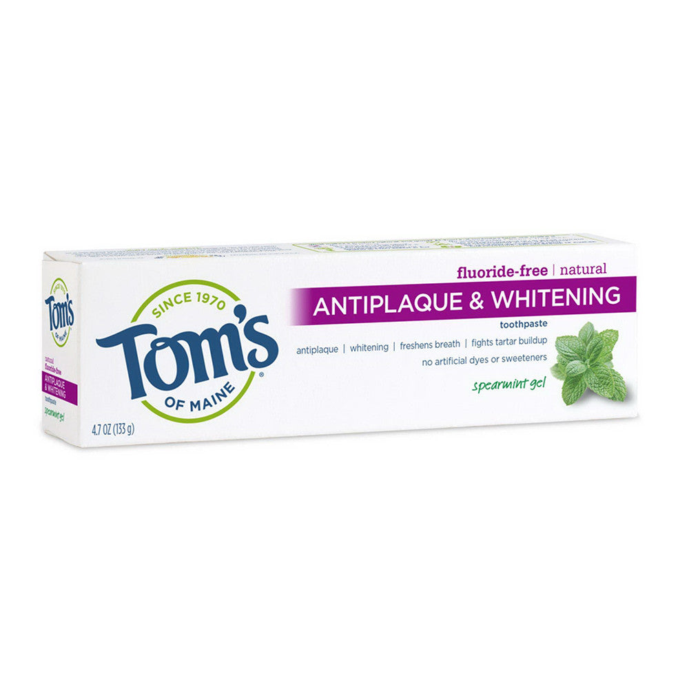Toms Of Maine Natural Fluoride Free Antiplaque And Whitening Toothpast, 4.5 Oz