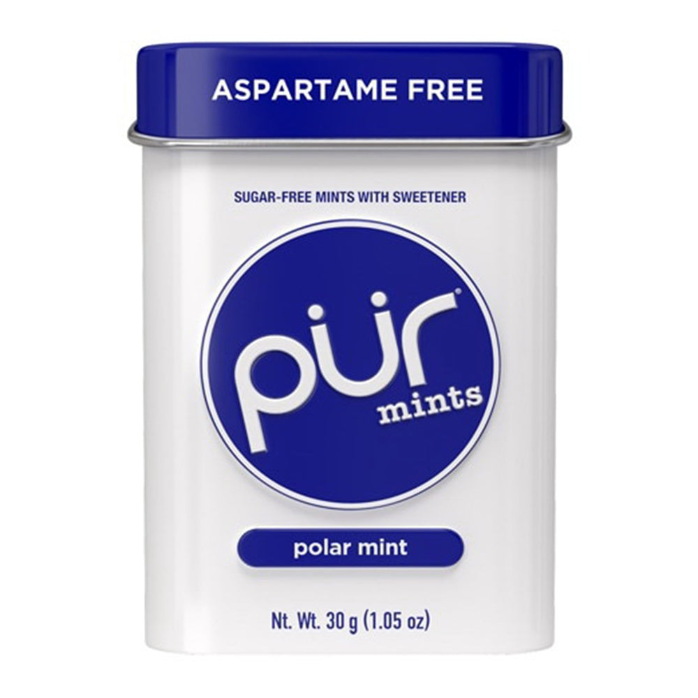 Pur Company Pur Mints Sugar Free Polar Mint Refreshing Arctic Rush of Minty Flavor 1.05Oz (30g)