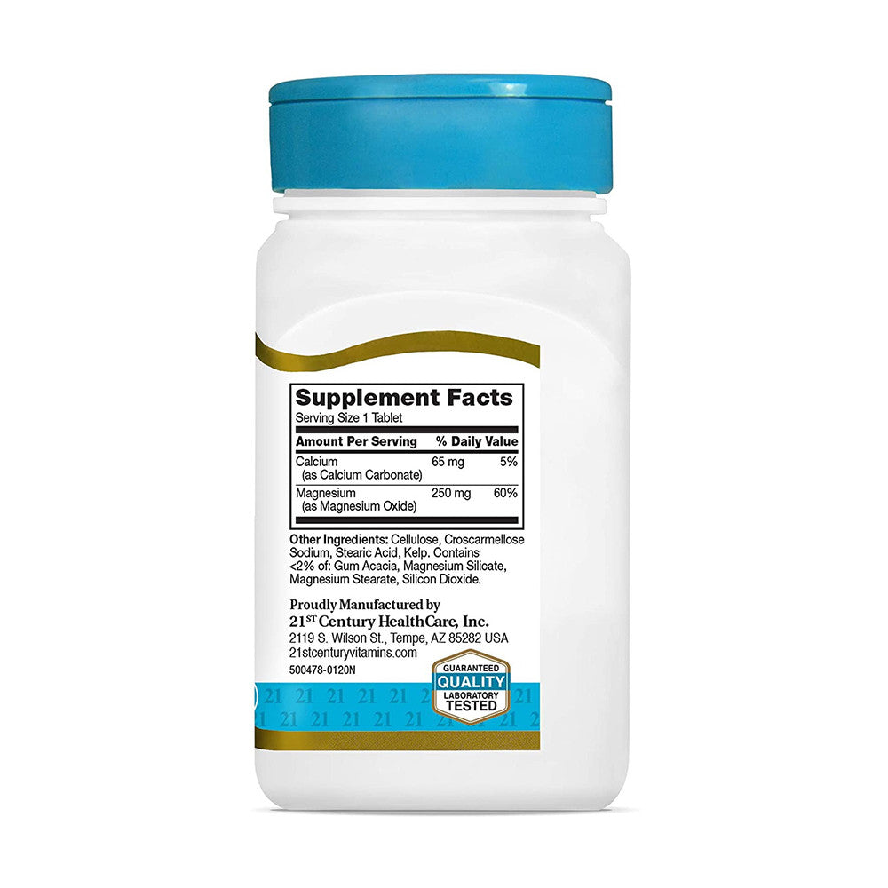 21st Century Magnesium 250mg Tablets, 110 Ea