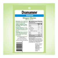 Dramamine Nausea Morning Sickness And Motion Sickness Relieves, Lemon And Honey Ginger Flavor, 20 Ea