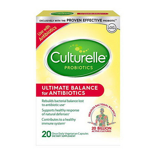 Culturelle Probiotic Ultimate Balance for Antibiotics Capsules, 20 Ea
