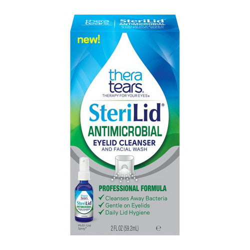Thera Tears sterilid Antimicrobial Eyelid Cleanser and Face Wash, 2 Oz
