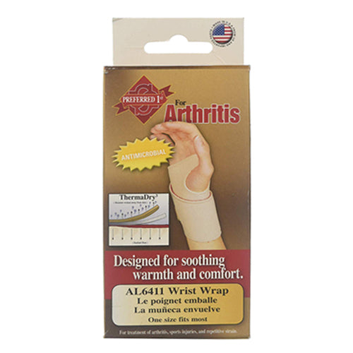 Scott Wrist Wrap Arthrit Therma-Dry S-A Size- UNIV, Beige - 1 ea