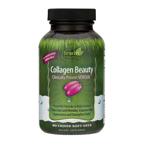 Irwin Naturals Collagen Beauty Liquid Softgels, 80 Ea