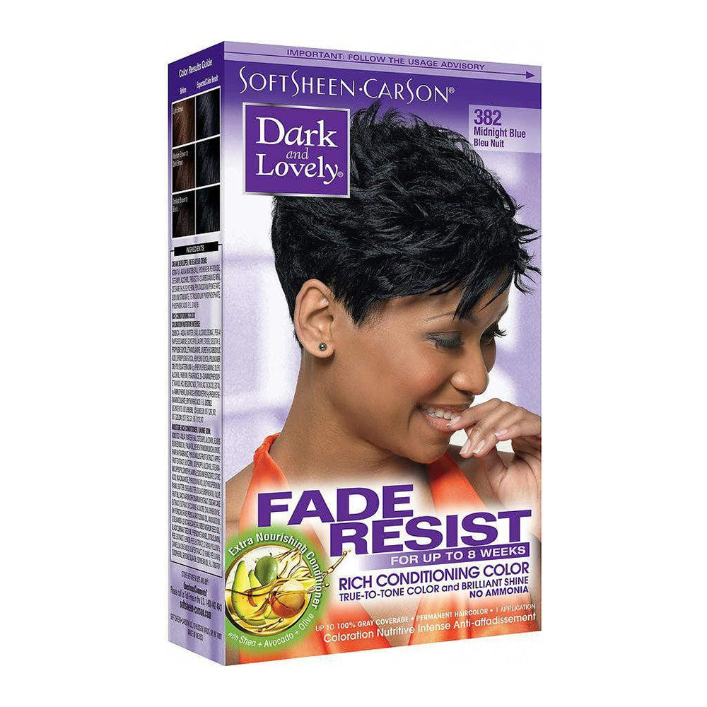 Softsheen Carson Dark And Lovely Hair Color #380, Midnight Blue - 1 Ea