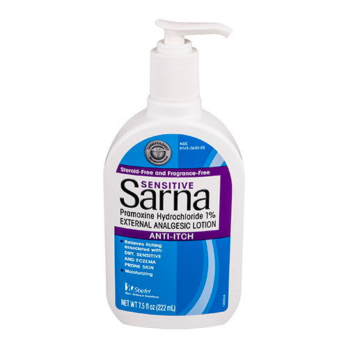 Sarna Sensitive Anti Itch Lotion with Pump, 7.5 Oz