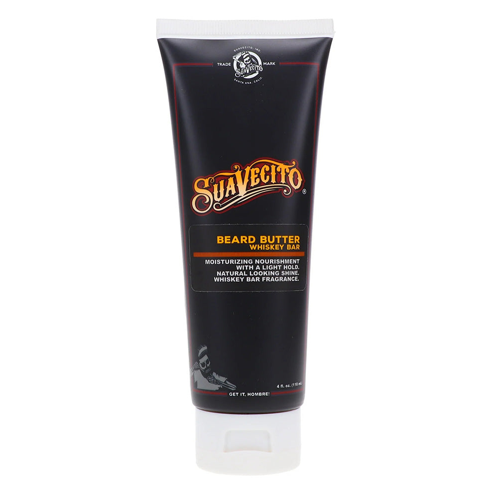 Suavecito Beard Butter Whiskey Bar with Light Hold for Men 4Oz (118ml)