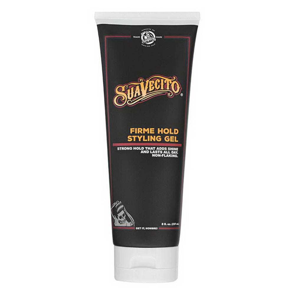 Suavecito Firme Hold Styling Hair Gel for Men AddS Shine 8Oz (237ml)
