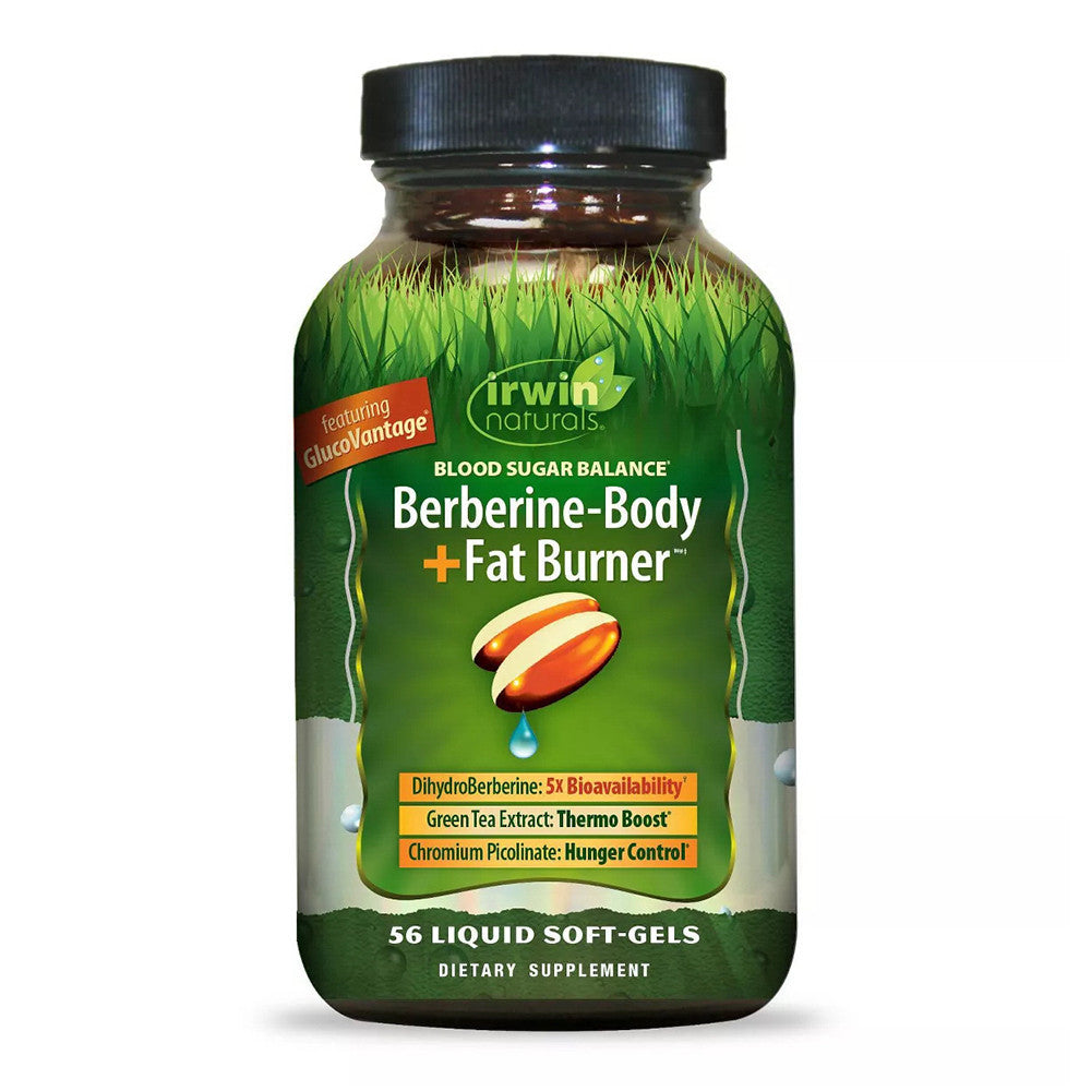 Irwin Naturals Blood Sugar Balance Berberine Body and Fat Burner, 56 Ea