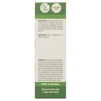Natures Truth Aromatherapy 100% Pure Essential Oil, Peppermint, 0.51 oz