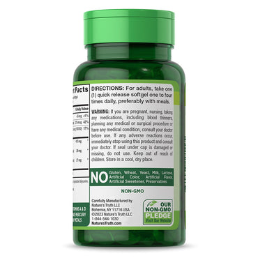 Nature's Truth Norwegian COD Liver Oil with EPA/DHA Softgels, 100 Ea