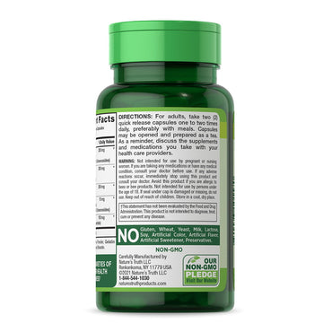 Natures Truth Super Ginseng Complex Plus Royal Jelly 800mg Capsules, 60 Ea