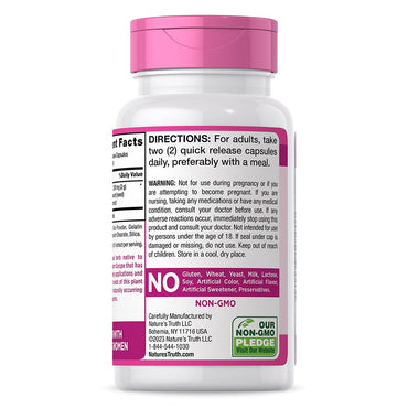 Natures Truth Vitamins Fenugreek 610 mg Popular With Lactating Women Capsules, 100 Ea