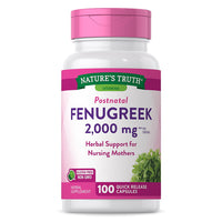 Natures Truth Vitamins Fenugreek 610 mg Popular With Lactating Women Capsules, 100 Ea
