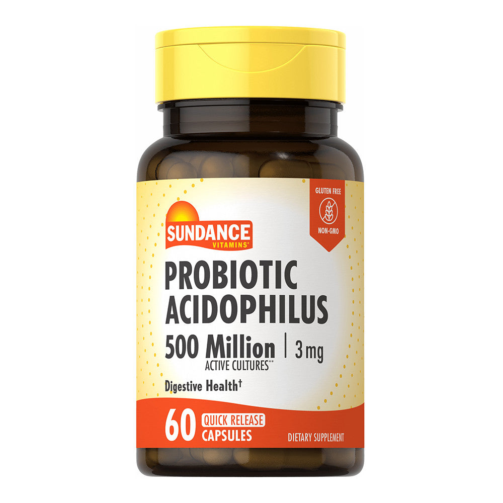 Sundance Probiotic Acidophilus 500 Million Organisms Quick Release Capsules, 60 Ea