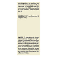 Natures Truth Aromatherapy Cedarwood 100% Pure Essential Oil, 0.51 oz