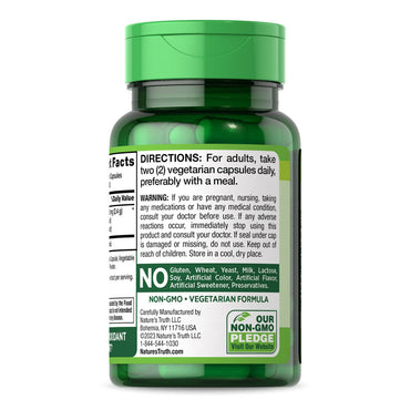Natures Truth Bilberry 2400 mg Capsules, 100 Ea