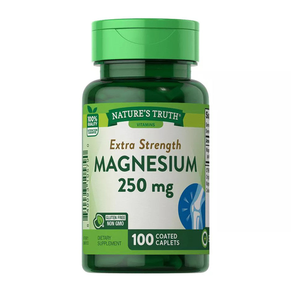 Natures Truth Magnesium 250 Mg Capsules, 100 Ea