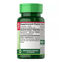 Natures Truth B 12 Vitamin 500 Mcg Tablets, 120 Ea