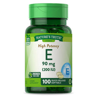 Natures Truth Vitamin High Potency E 200 IU, Softgels, 100 Ea