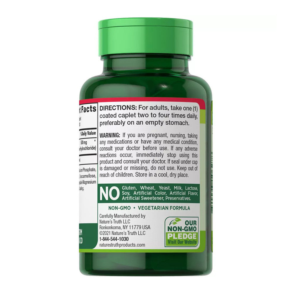 Natures Truth L Lysine 500Mg Capsules, 130 Ea
