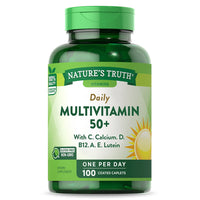 Natures Truth ABC Complete Senior 50 Plus, Multivitamin Coated Caplets, 100 Ea