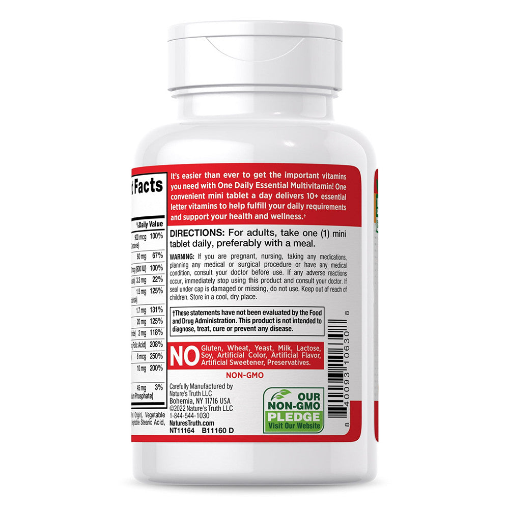 Natures Truth Once Daily Essential Multivitamin Mini Tablets, 365 Ea