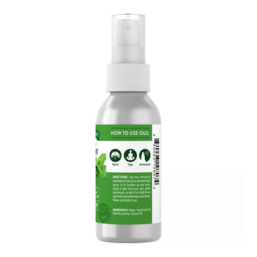 Natures Truth Aromatherapy Peppermint Essential Oil Refreshing Spray, 2.4 Oz