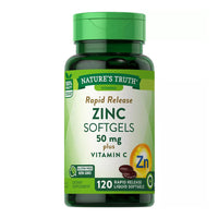 Natures Truth Zinc With Vitamin C 50 Mg  Rapid Release Liquid Softgels, 120 Ea