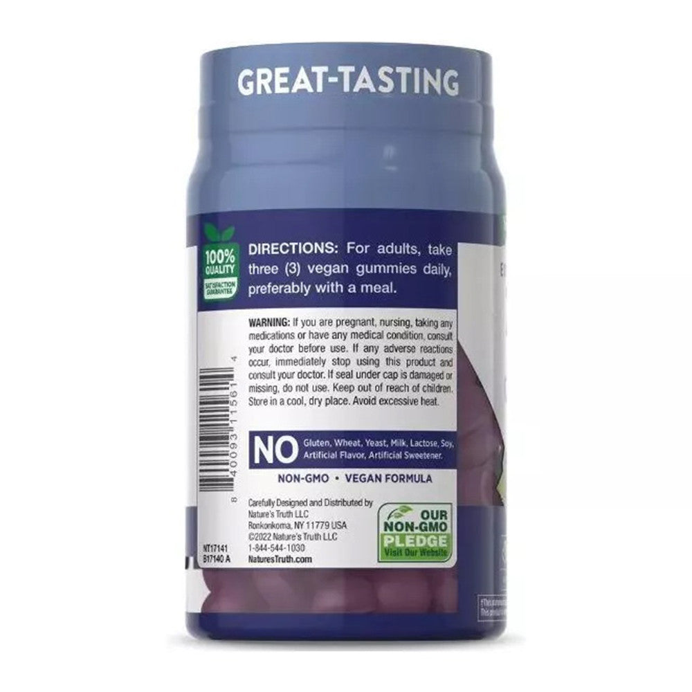 Natures Truth Extra Strength Zinc 50 Mg Gummies, Mixed Berry, 60 Ea
