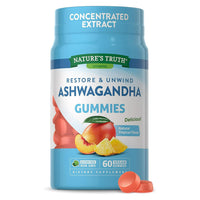 Natures Truth Ashwagandha Vegan Gummies, Tropical Flavor, 60 Ea