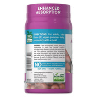 Natures Truth Enhanced Absorption Magnesium 200 Mg Vegan Gummies, Natural Lemon Raspberry, 60 Ea