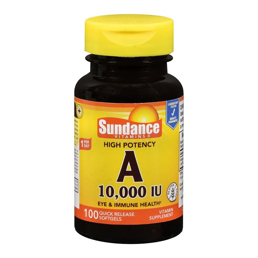 Sundance Vitamins High Potency A 10000 IU Softgels, 100 Ea