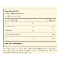 Sundance Vitamins Zinc 50 Mg Vegan Gummies, Natural Mixed Berry Flavor, 40 Ea