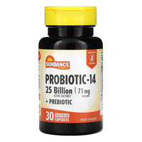 Sundance Vitamins Probiotic 14 Digestive Health Vegetarian Capsules, 30 Ea