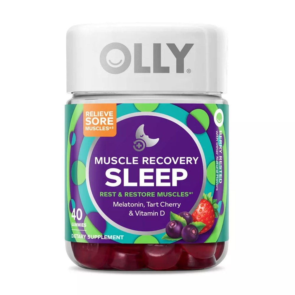 Olly Muscle Recovery Sleep Gummies, Berry, 40 Ea