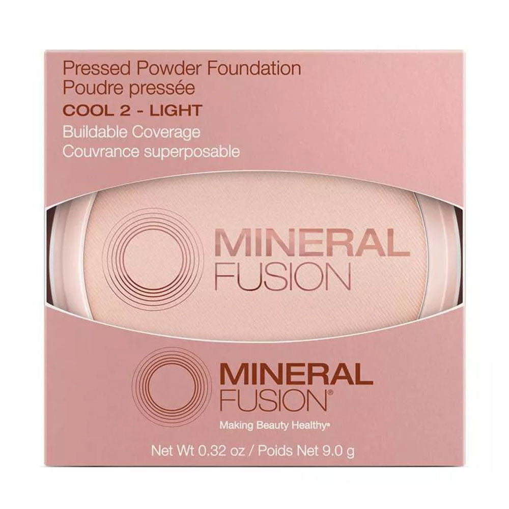 Mineral Fusion Pressed Powder Foundation, Cool 2 Light, 0.32 Oz
