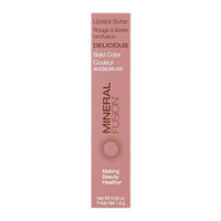 Mineral Fusion Delicious Butter Lipstick, Bold Color, 0.06 Oz