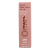 Mineral Fusion Lipstick, Exotic, 0.13 Oz