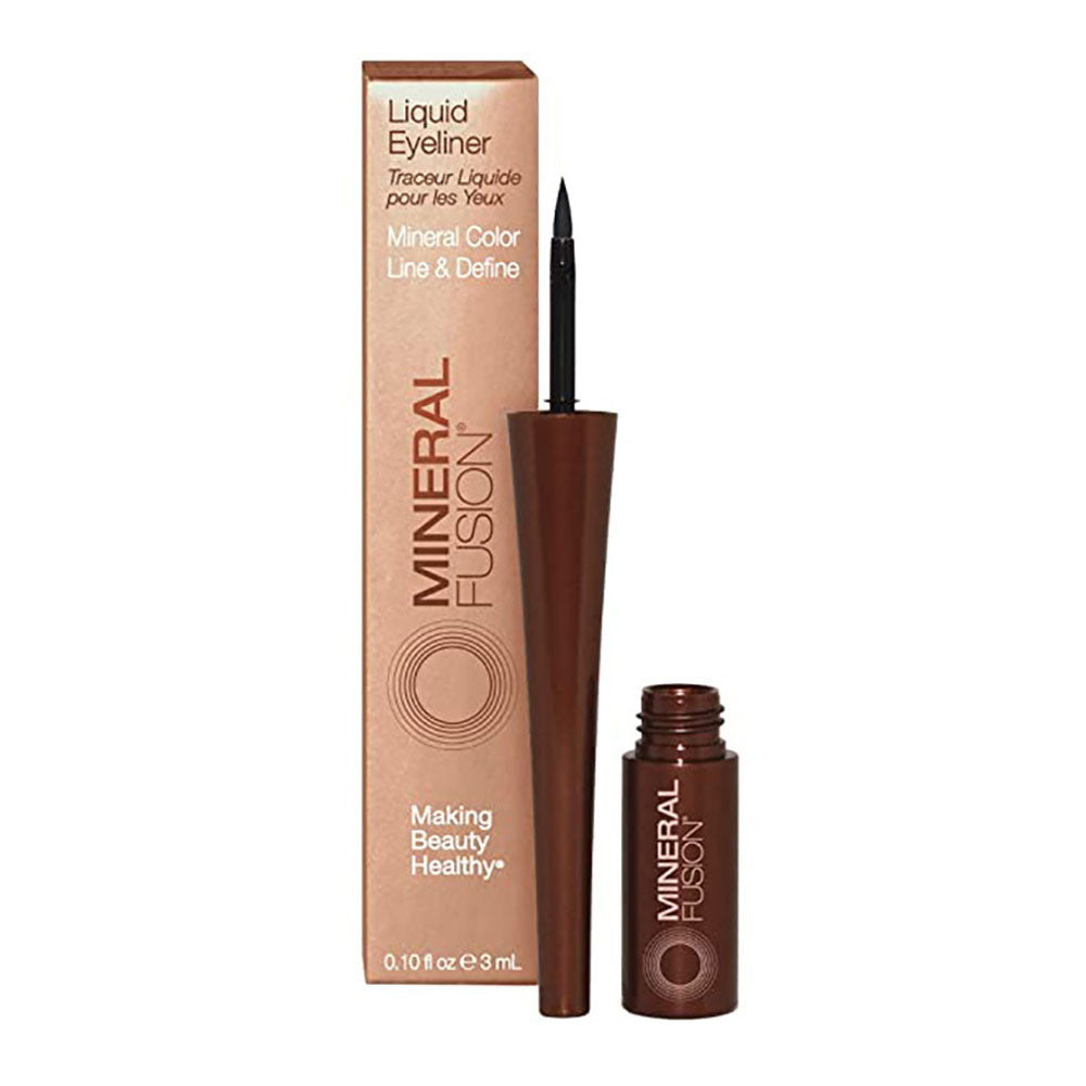 Mineral Fusion Liquid Eyeliner, Ebony, 0.10 Oz