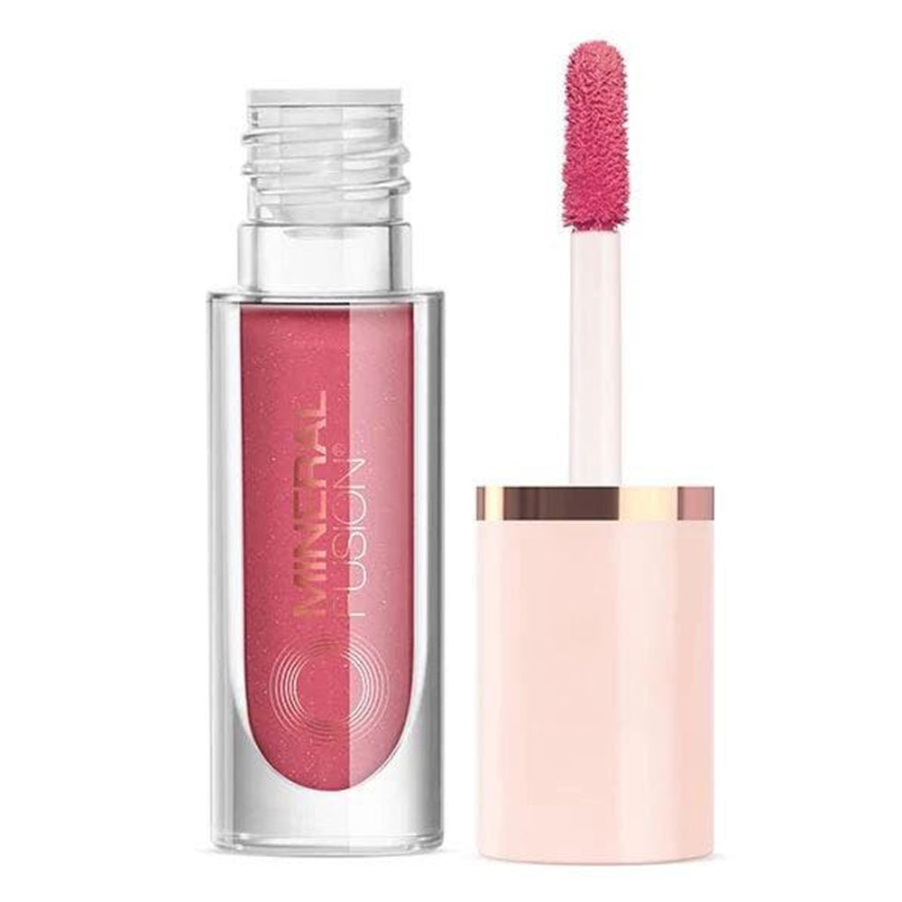 Mineral Fusion 2 in 1 Rose Lip and Cheek Stain for Hydrating Buildable Lip and Cheek Color 0.1Oz (3ml)