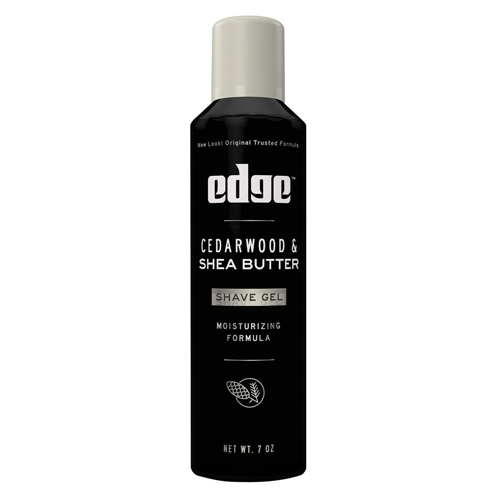 Edge Cedarwood and Shea Butter Mens Shave Gel Soothes and Hydrates Skin 7Oz (198g)
